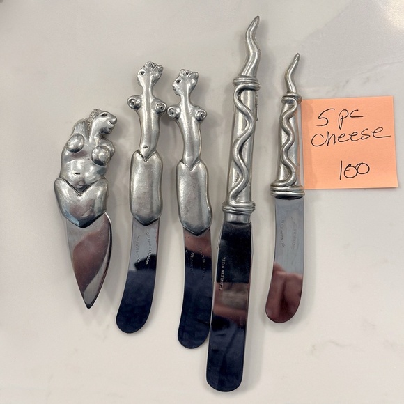 Vintage Carrol Boyes 5 piece Cheese knives/Spreaders - Picture 1 of 1